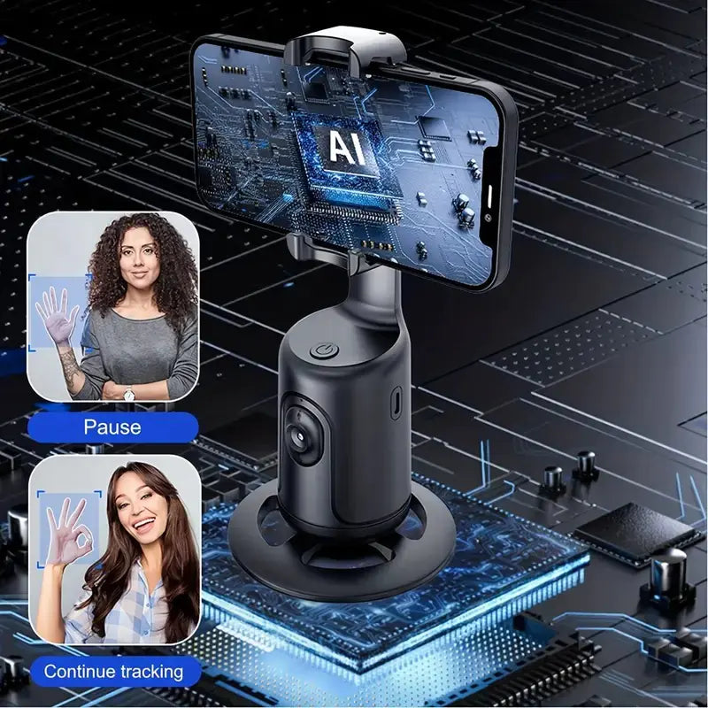 360° AI Face Tracking Mobile Phone Bracket Stabilizer