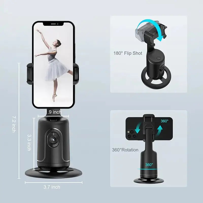 360° AI Face Tracking Mobile Phone Bracket Stabilizer